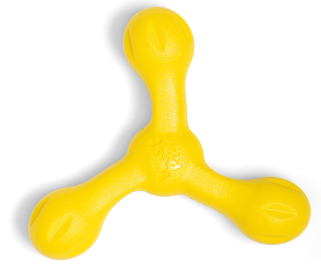 AirFlex Tug Skamps™ – Durable, Bouncy Dog Chew & Fetch Toy – Hollow, Squishy Interactive Toy for Dogs, Puppies – for Chewing, Catch, Carry, Fetch, Dishwasher Safe, Latex-Free, Large 8.5", Aqua Blue