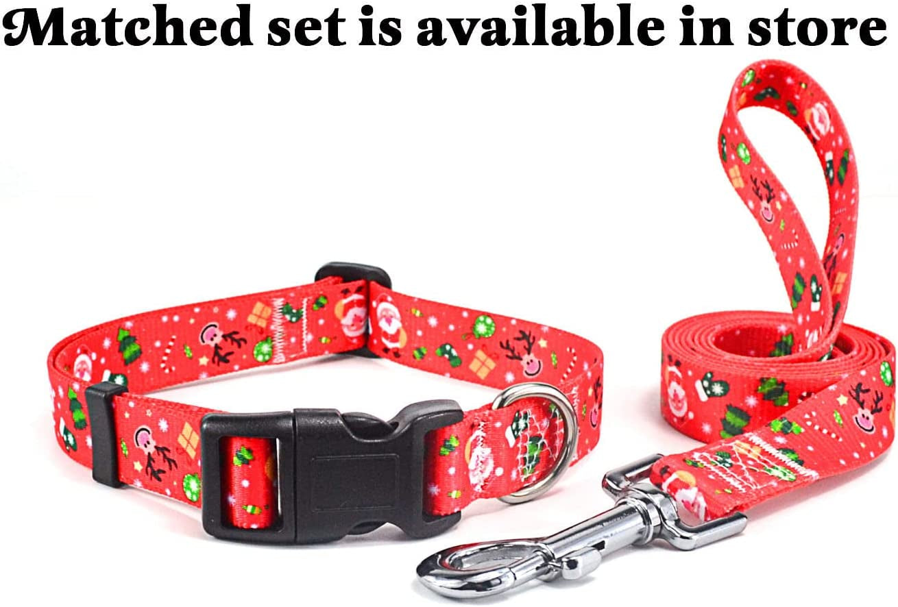 Festive Christmas Dog Collar – Premium Adjustable Holiday Collar for Dogs, Cute Seasonal Pet Collar for Small to Large Breeds